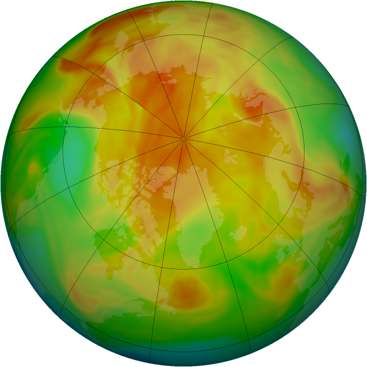 Arctic ozone map for 23 April 2005